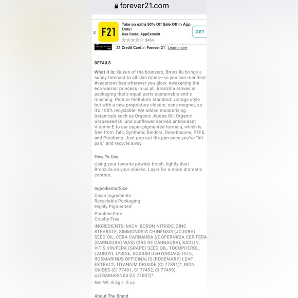 Lot 5 bronzer/eyeshadow, vtg/new variety contour:theBalm bronzilla/Naked Sealed - Picture 11 of 12